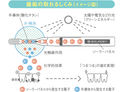 歯垢の取れるイメージ