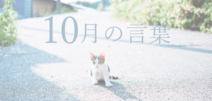 10月の言葉